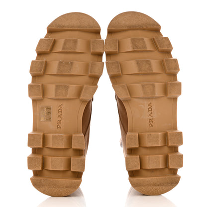 Prada Washed Denim Rocksand 45mm Combat Boots 40 Kaki 5 of 9