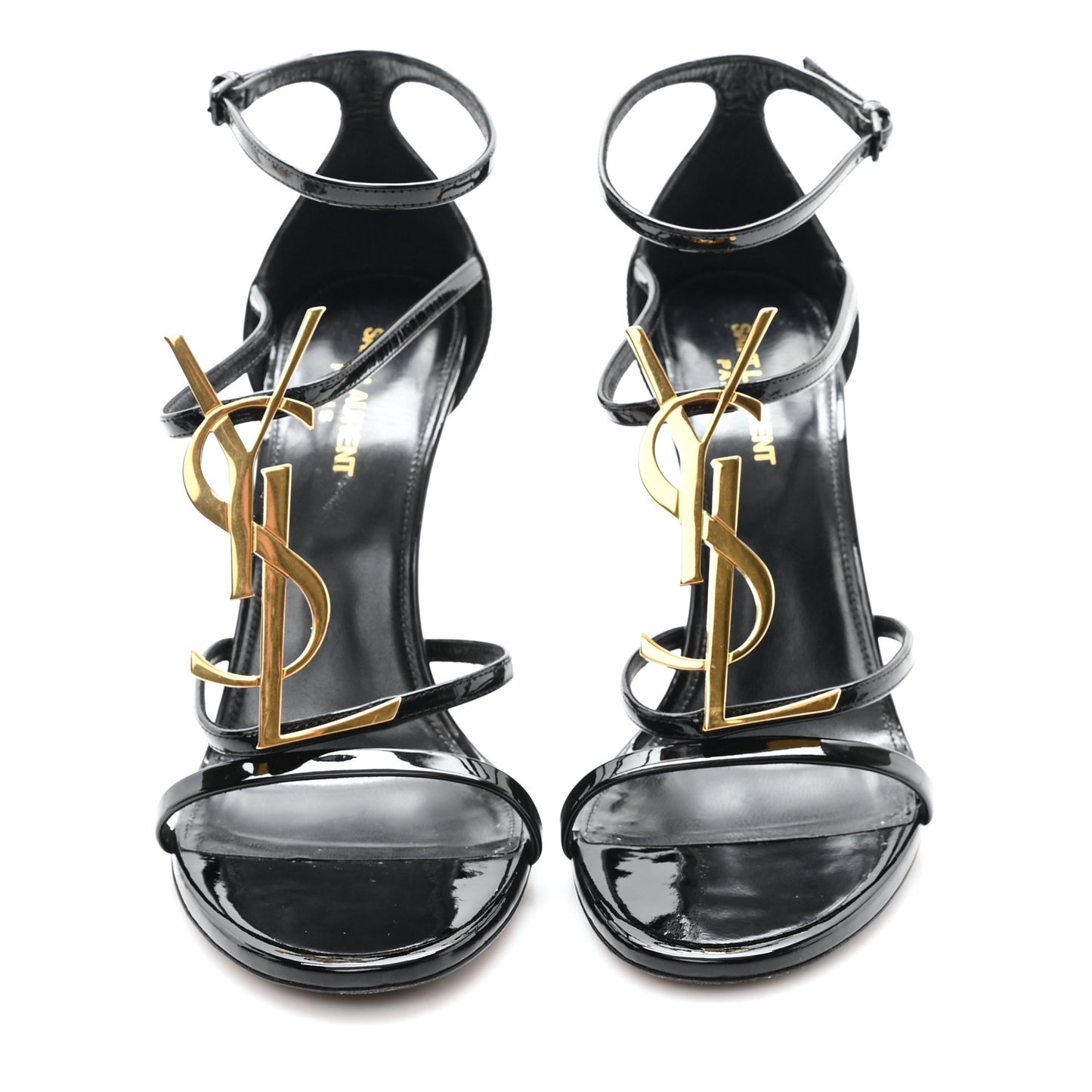 Patent Cassandra 100 Ankle Strap Sandals 40 Black