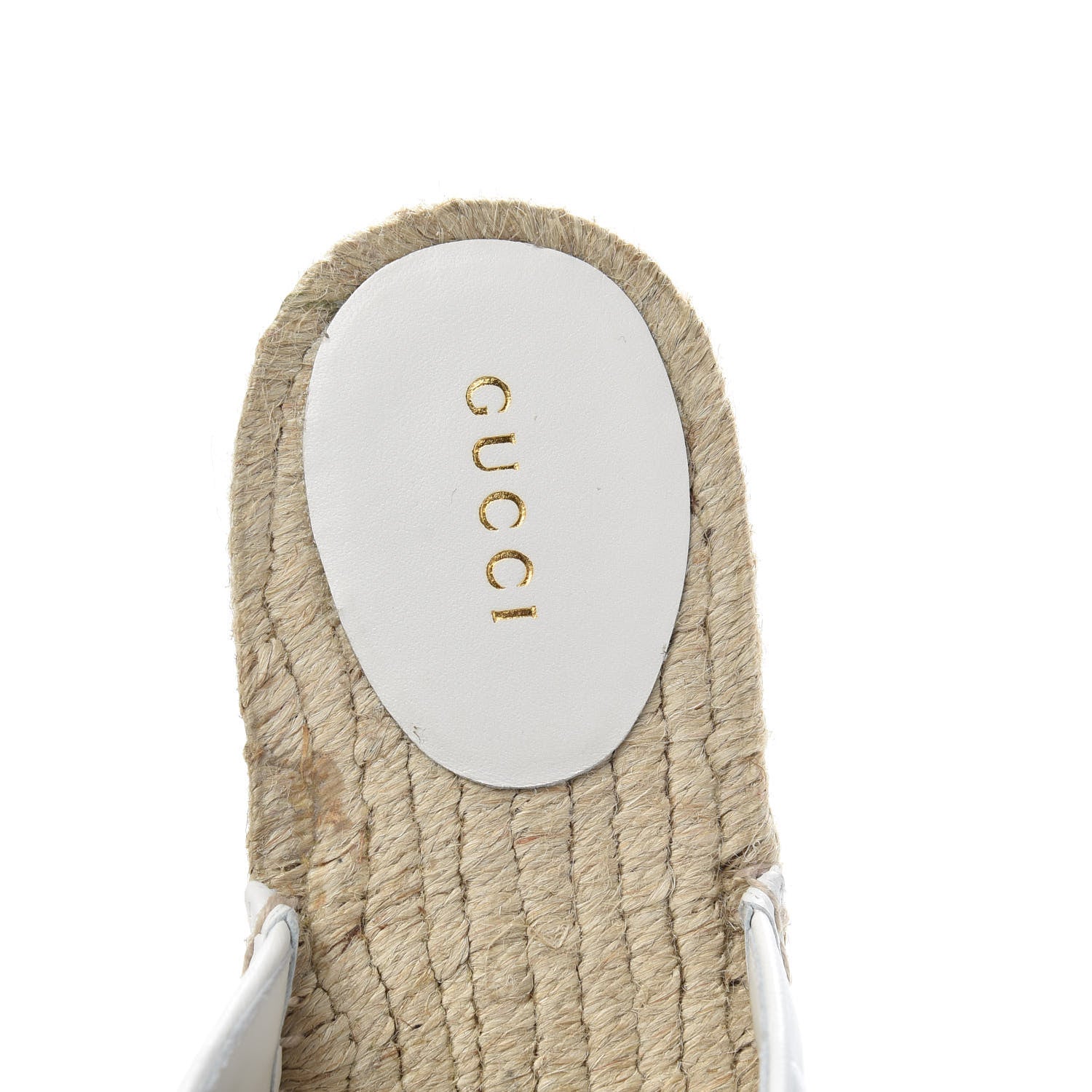Gucci Nappa Matelasse GG Marmont Espadrille Slippers 38 Great White 7 of 8