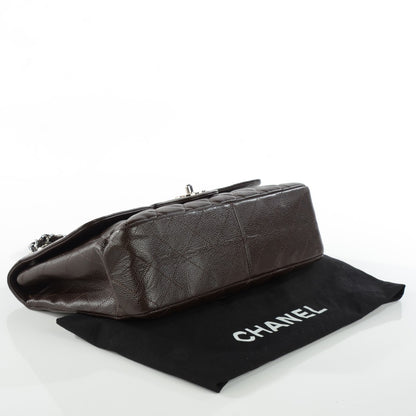 Chanel Caviar Quilted Jumbo Single Flap Dark Brown 8 of 16