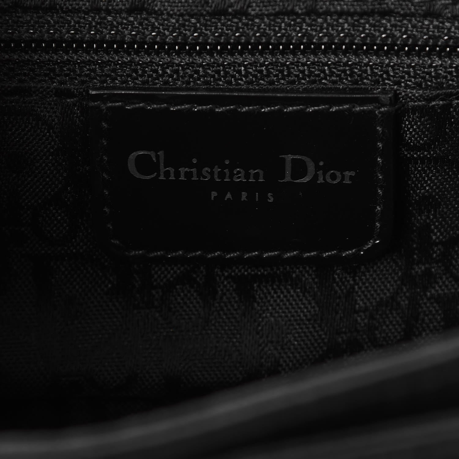 Christian Dior Satin Crystal Hardcore Clutch Black 6 of 7