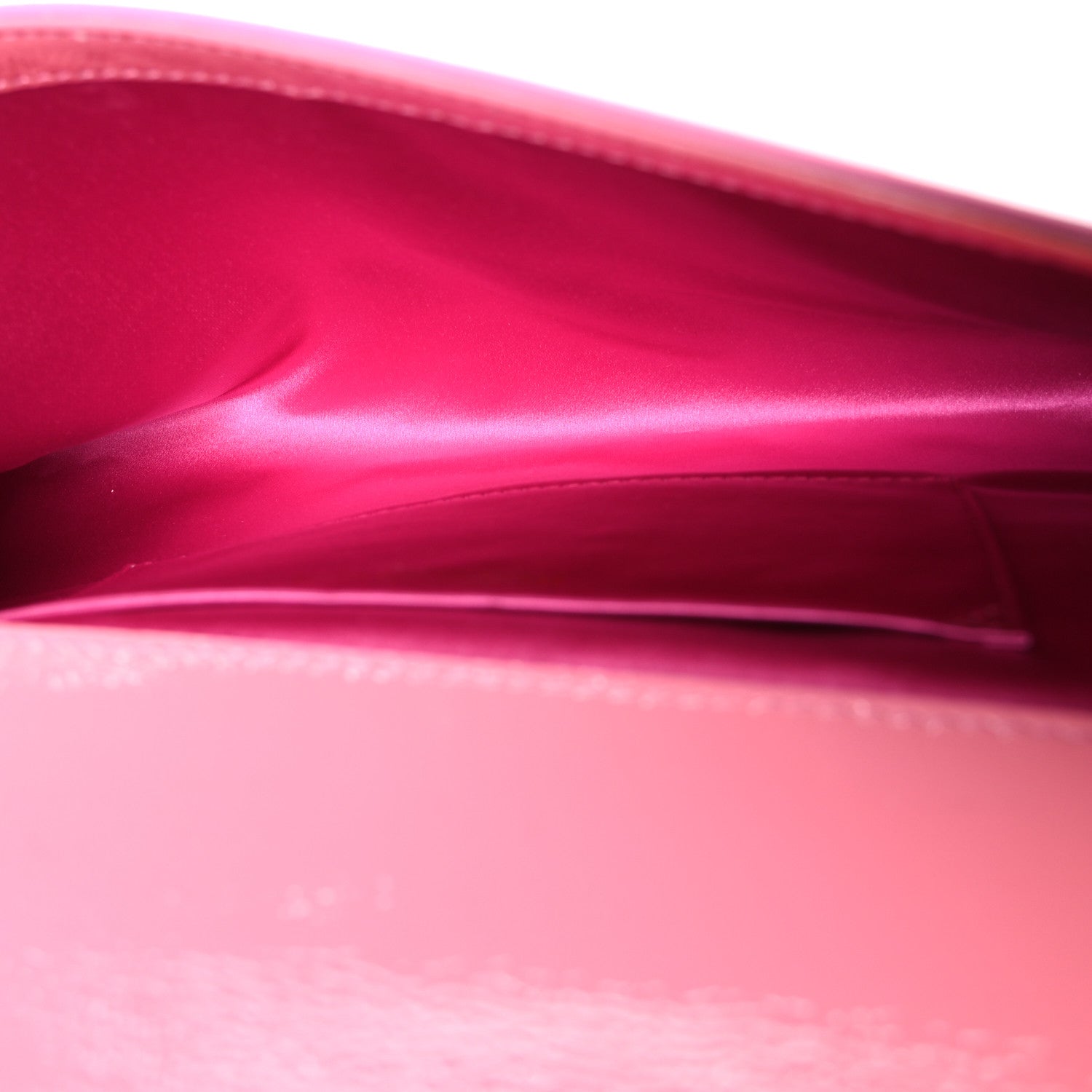 Saint Laurent Textured Patent Large Belle De Jour Clutch Indian Pink 5 of 7