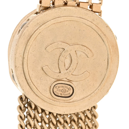 Chanel Metal CC Coin Fringe Chain Necklace Belt Gold 5 of 6
