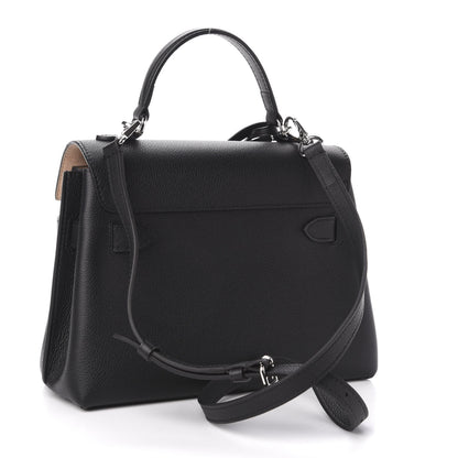 Louis Vuitton Calfskin Lockme Ever BB Black 3 of 12