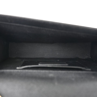 Saint Laurent Grain De Poudre Medium Classic Monogram Kate Satchel Black 5 of 10