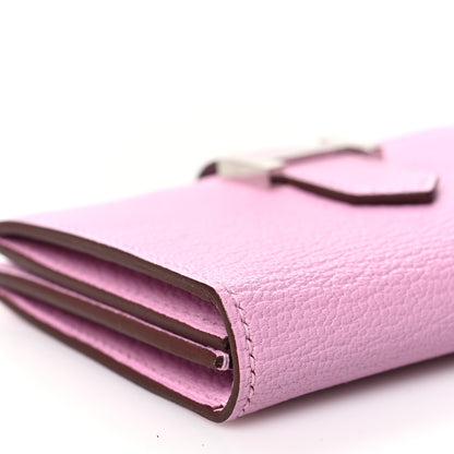 Hermes Chevre Mysore Bearn Card Holder Wallet Mauve Sylvestre 8 of 10
