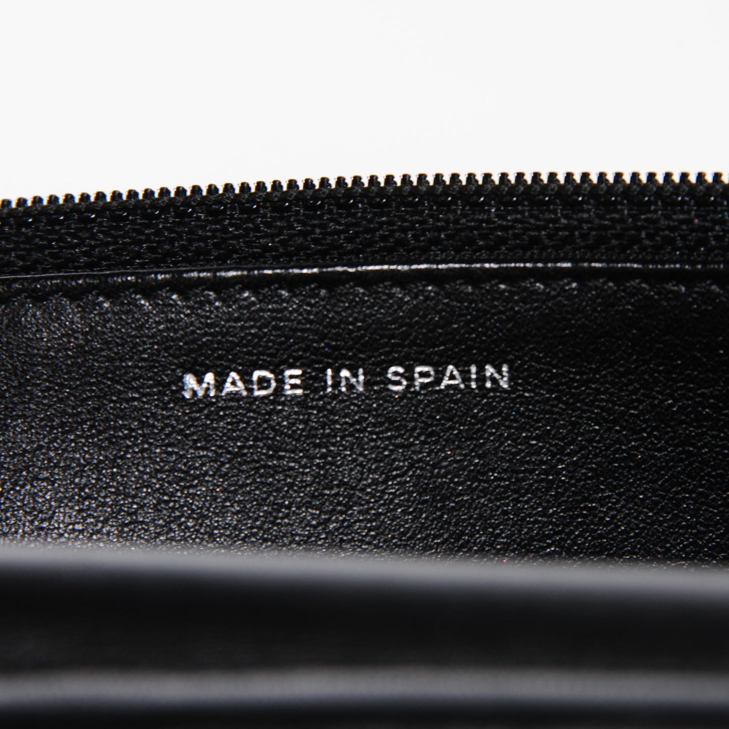 Patent Calfskin Quilted Wallet On Chain WOC So Black