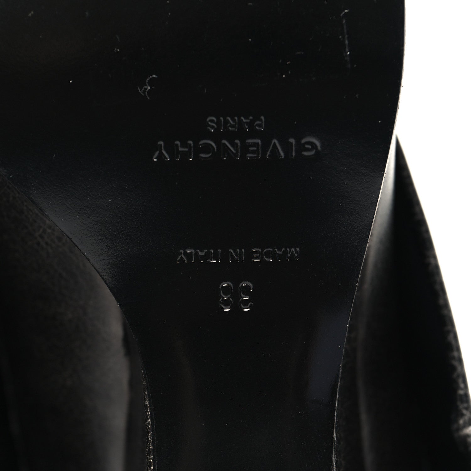 Givenchy Aged Calfskin Cowboy Shark Lock High Boots 38 Black 6 of 7