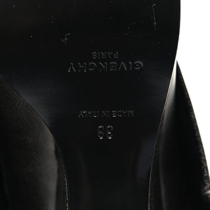 Givenchy Aged Calfskin Cowboy Shark Lock High Boots 38 Black 6 of 7