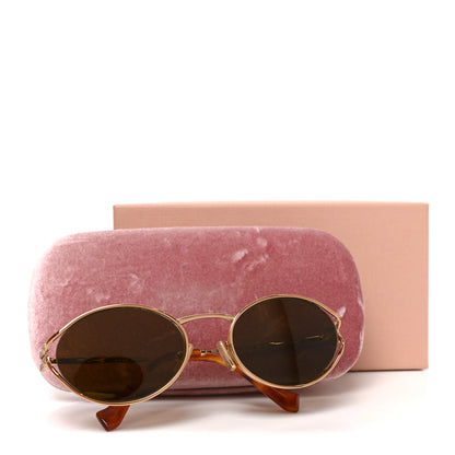 Miu Miu Metal Oval Sunglasses SMU52Y Tortoise 7 of 7