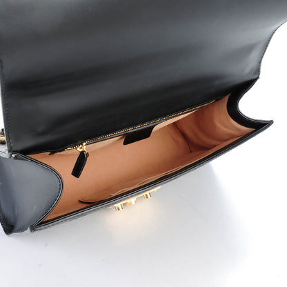 Gucci Guccissima Medium Padlock Shoulder Bag Black 5 of 7