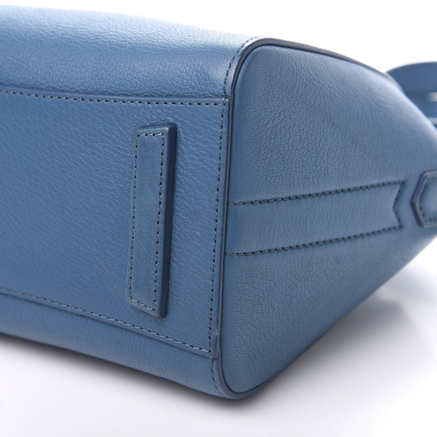 Sugar Goatskin Mini Antigona Medium Blue