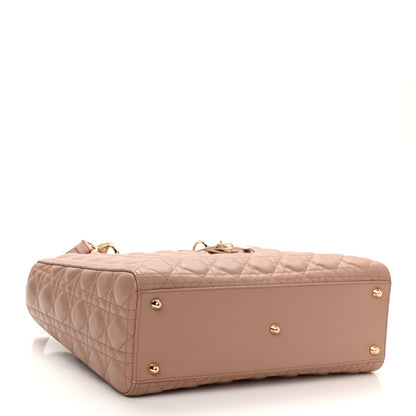 Christian Dior Lambskin Cannage Large Lady Dior Fard 4 of 7
