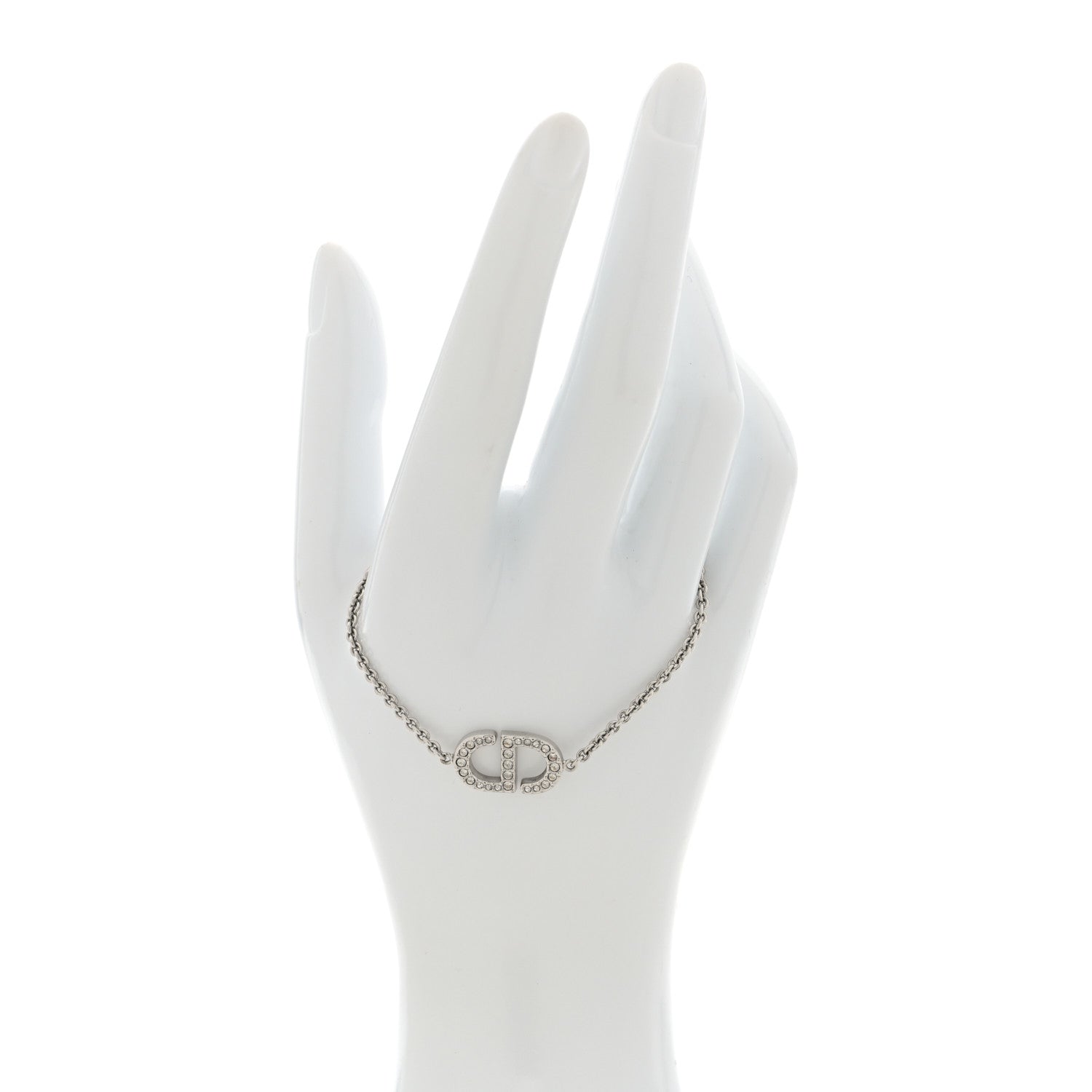 Christian Dior Crystal CD Bracelet Silver 1776015 – FASHIONPHILE