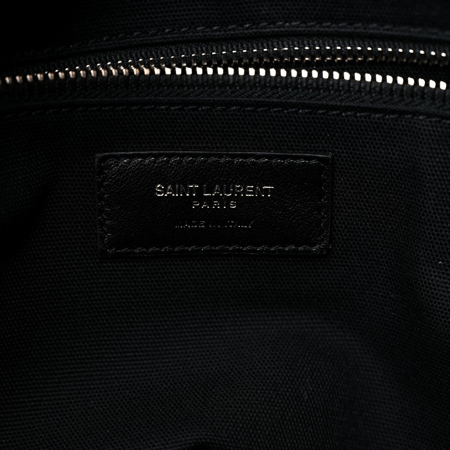 Saint Laurent Canvas ID Shopping Bag Black 6 of 9