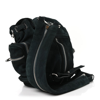 Alexander Wang Nubuck Mini Marti Backpack Green Rhodium Hardware 1768196 – FASHIONPHILE