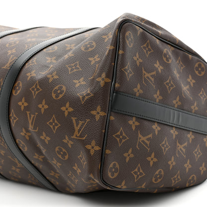 Louis Vuitton Monogram Macassar Keepall Bandouliere 45 7 of 8