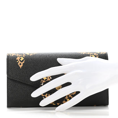 Louis Vuitton Monogram Giant Jungle Sarah Wallet Black 2 of 8