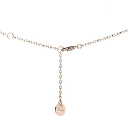 Christian Dior Crystal Pearl Shiny-D Tribal Long Necklace Gold 4 of 5