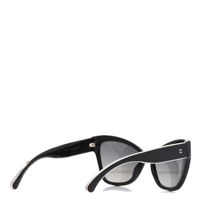 Chanel Acetate CC Cat Eye Sunglasses 5271 Black 4 of 8