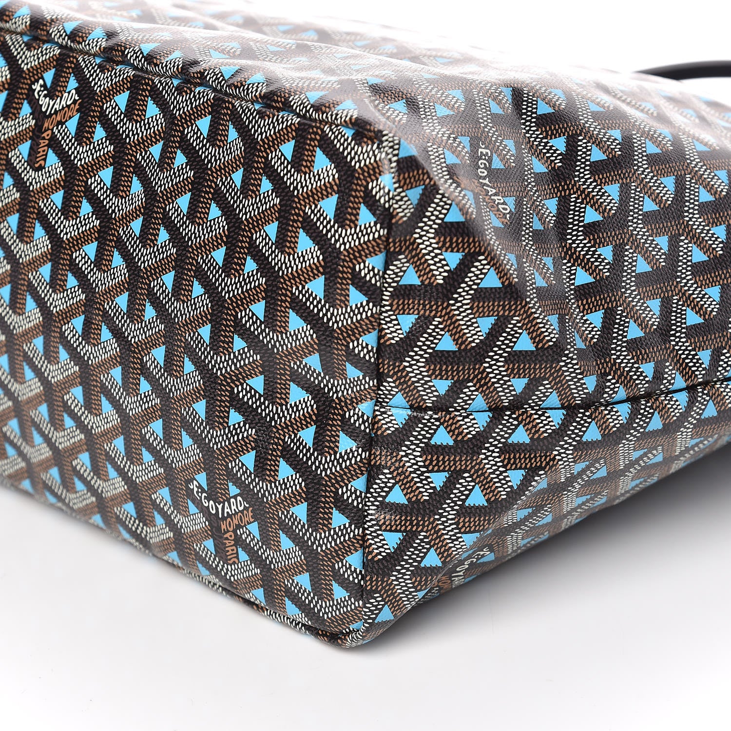Goyard Goyardine Saint Louis Claire Voie PM Black Blue 9 of 9
