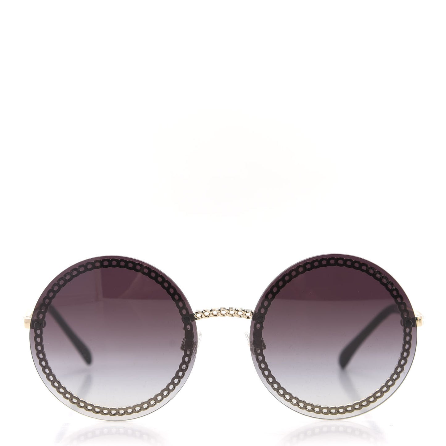 Round Chain Sunglasses 4245 Gold