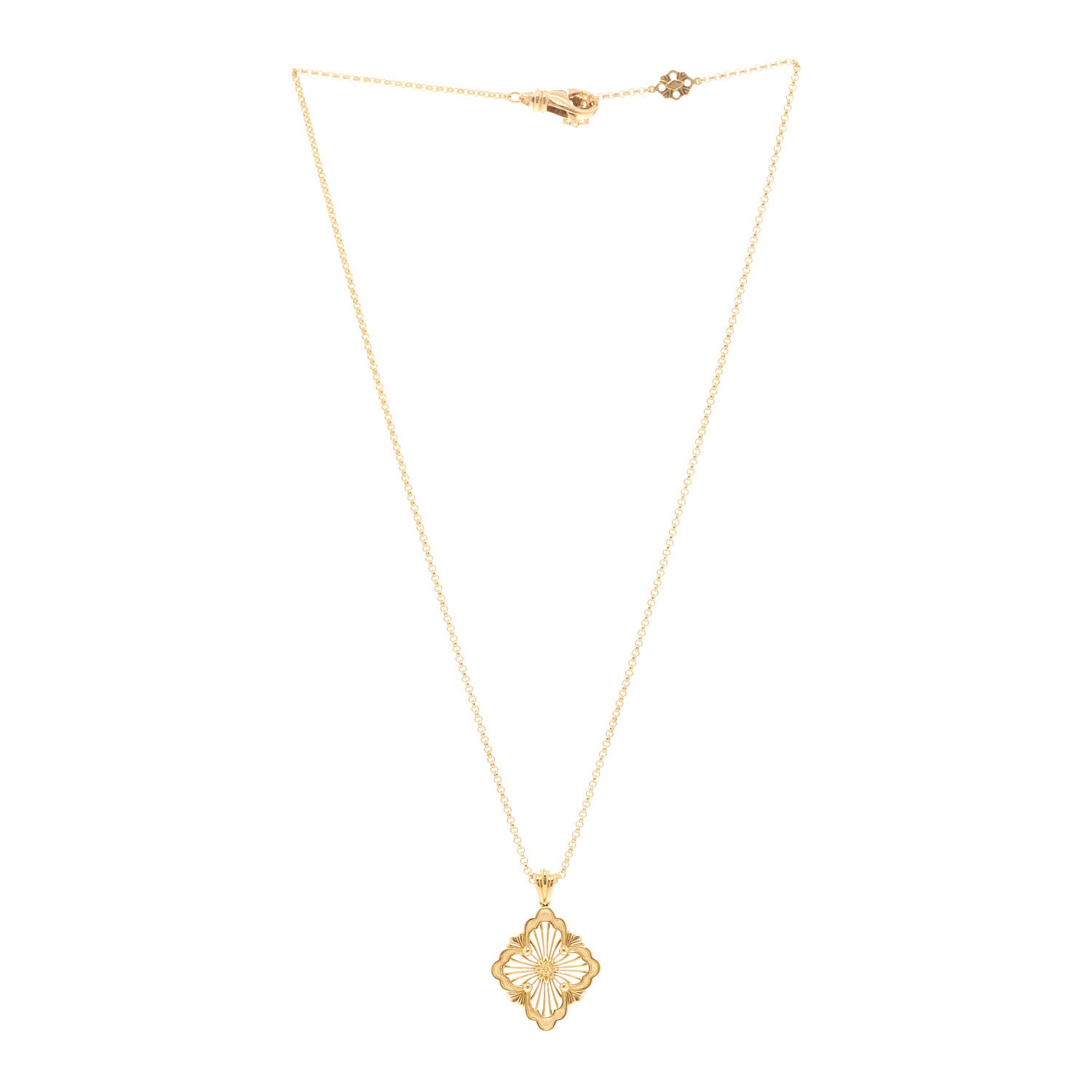 Buccellati 18K Yellow Gold Opera Tulle Pendant Necklace 3 of 5