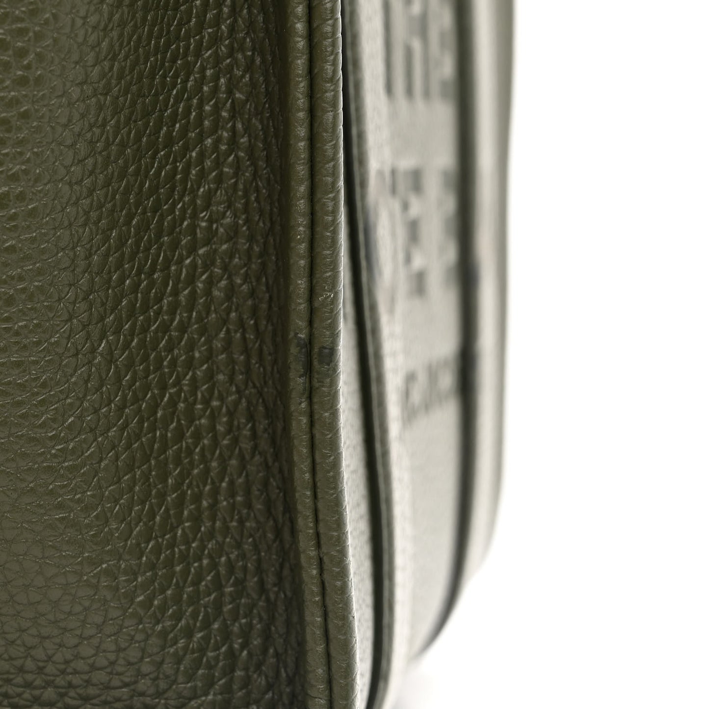 Grained Calfskin Small The Tote Bag Bronze Green