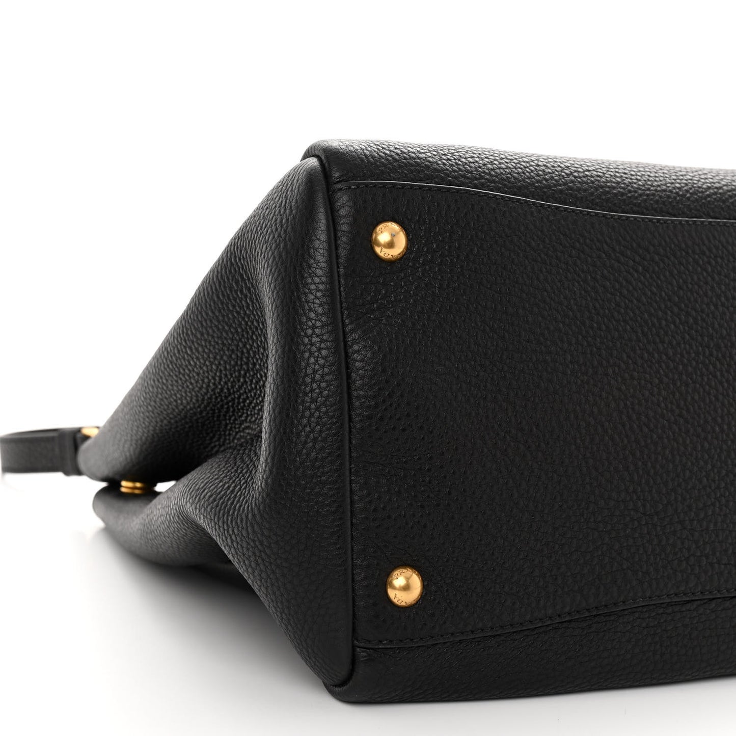 Vitello Daino Shopping Satchel Black