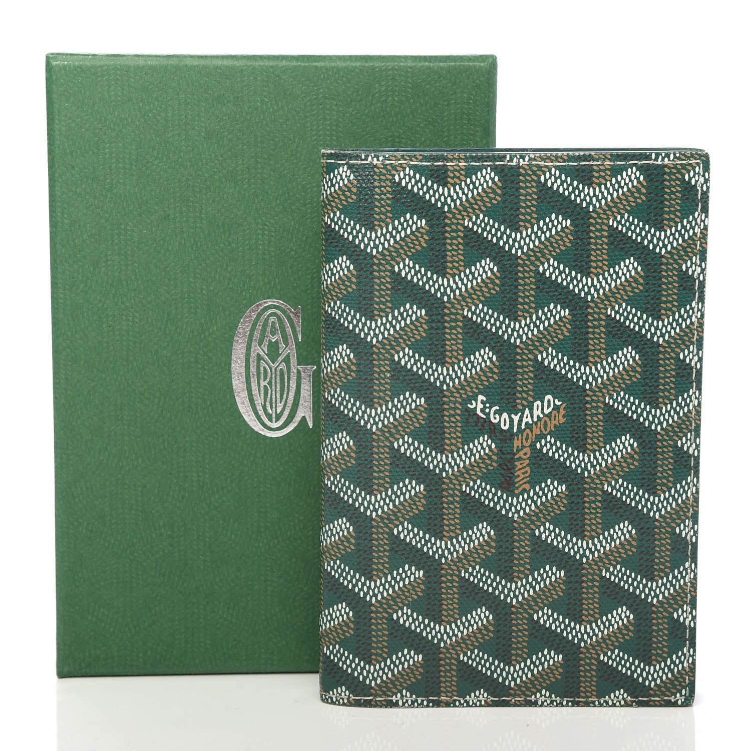 Goyard Goyardine Passport Wallet Green 7 of 7