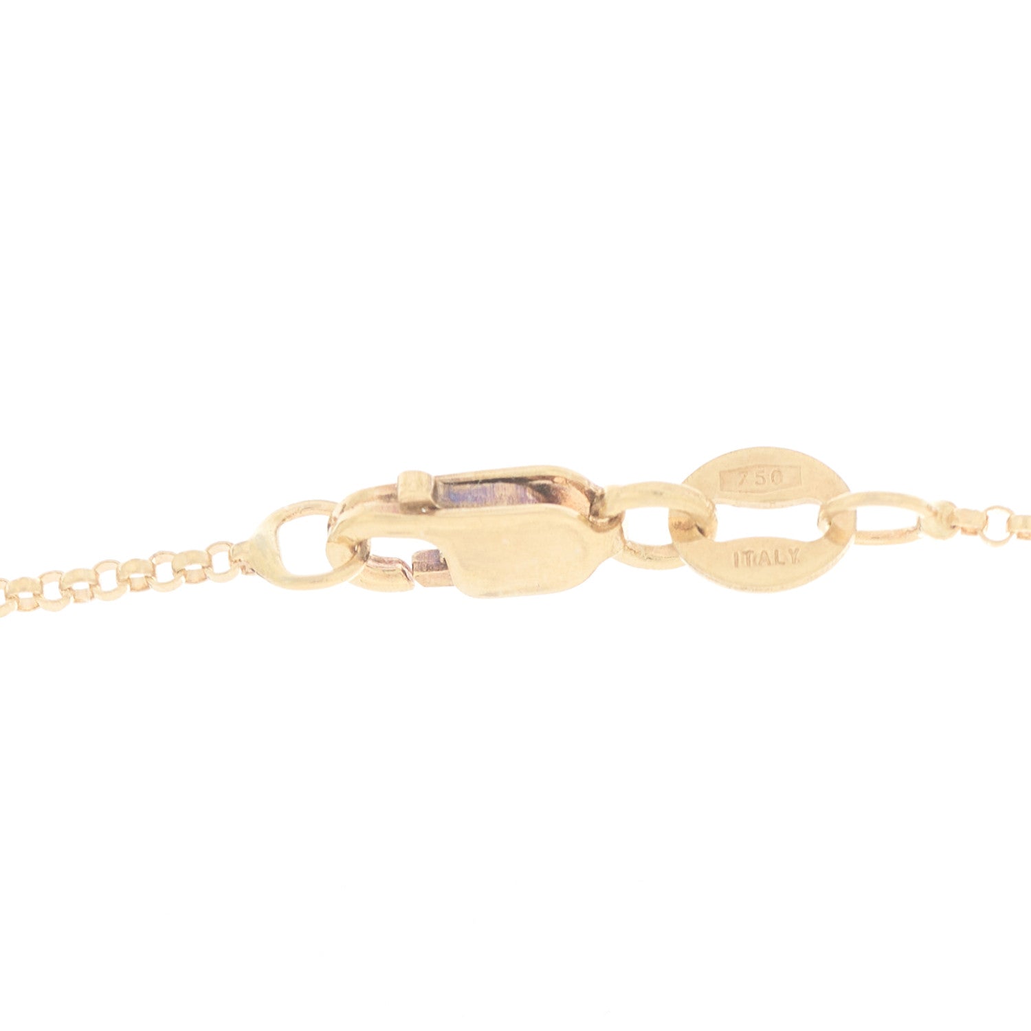 Roberto Coin 18K Yellow Gold Pois Mois Small Circle Pendant Necklace 4 of 6