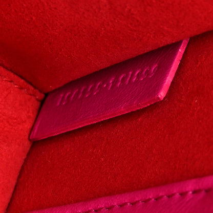 Alexander McQueen Lambskin Pleated Knuckle Shoulder Bag Fuchsia 7 of 10