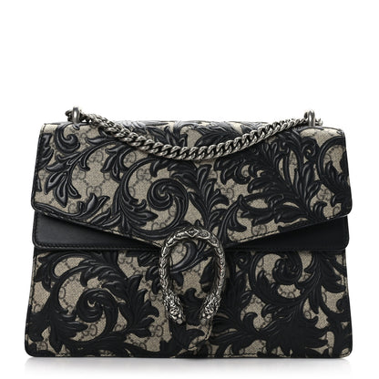Gucci GG Supreme Monogram Arabesque Medium Dionysus Shoulder Bag Black 1 of 9