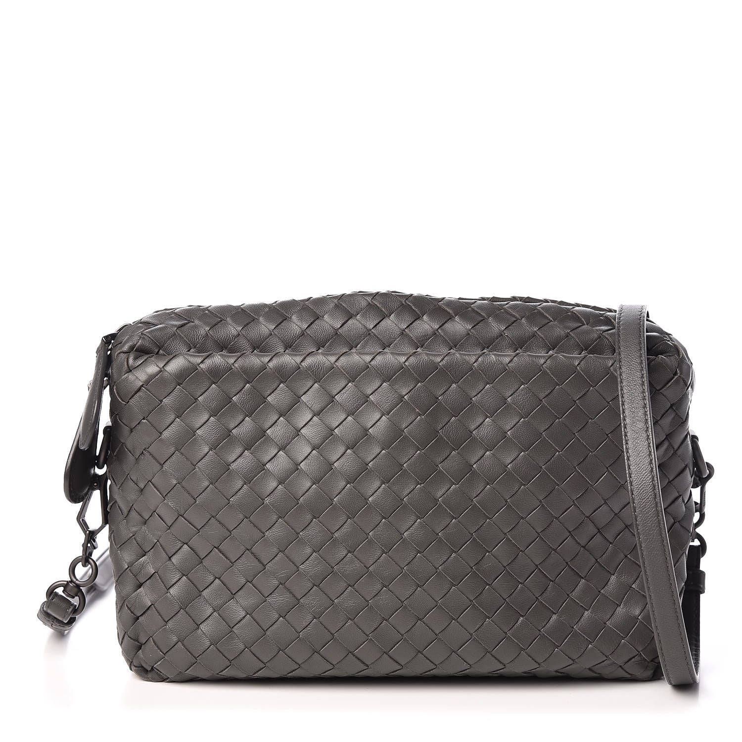 Bottega Veneta Nappa Intrecciato Small Camera Bag New Light Grey 1 of 11