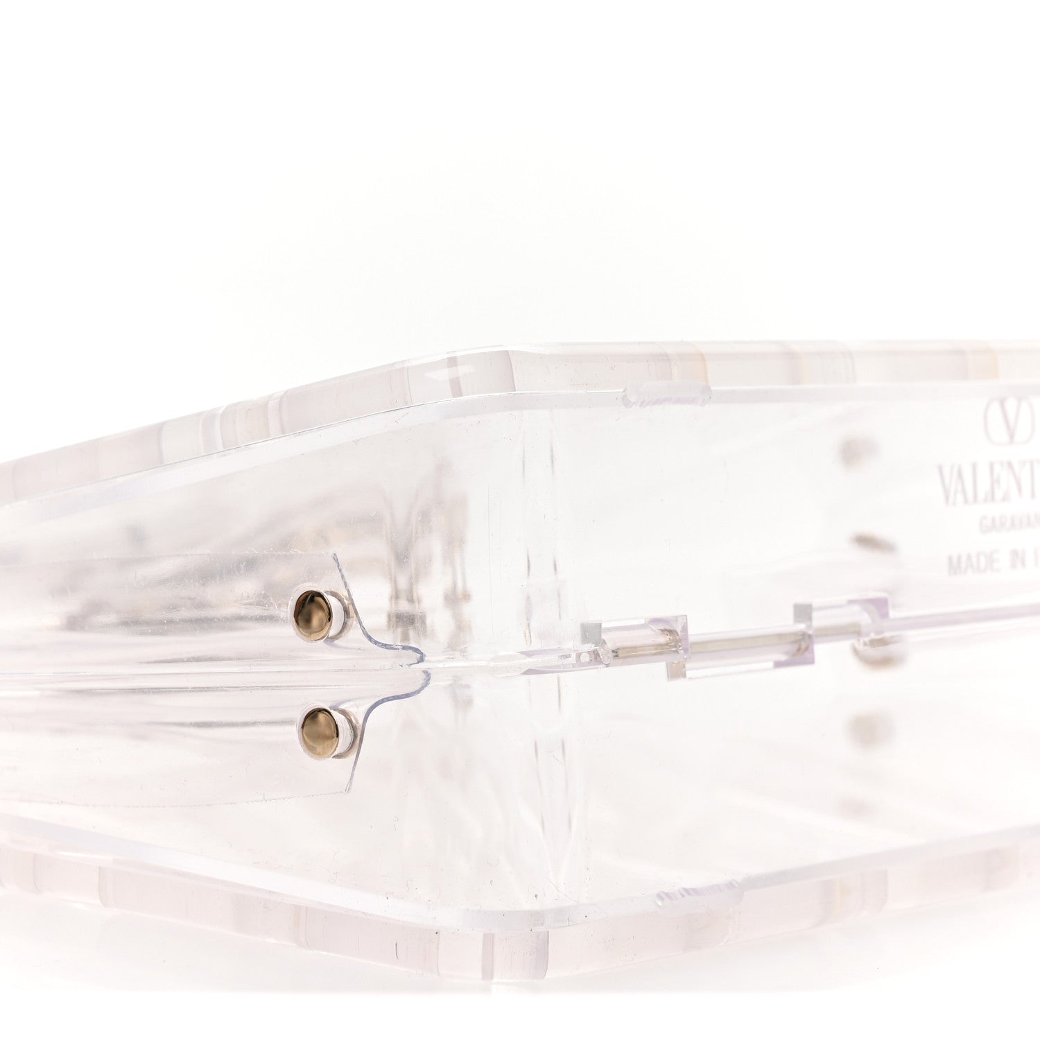 Valentino Garavani Clear Acrylic Mini Le Troisieme Shopping Bag Transparente 8 of 9