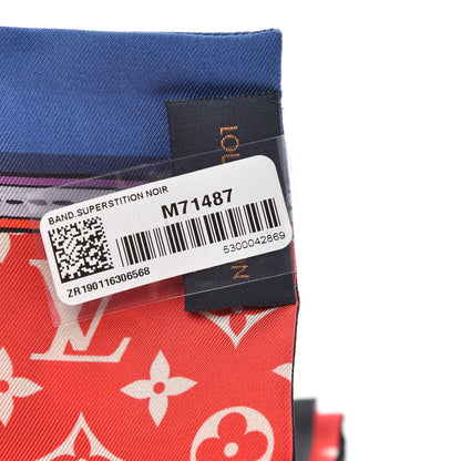 Louis Vuitton Silk Monogram Superstition Bandeau Black 3 of 3
