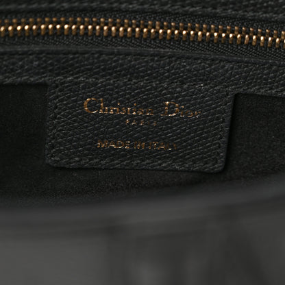 Christian Dior Grained Calfskin Saddle Bag Black 6 of 10