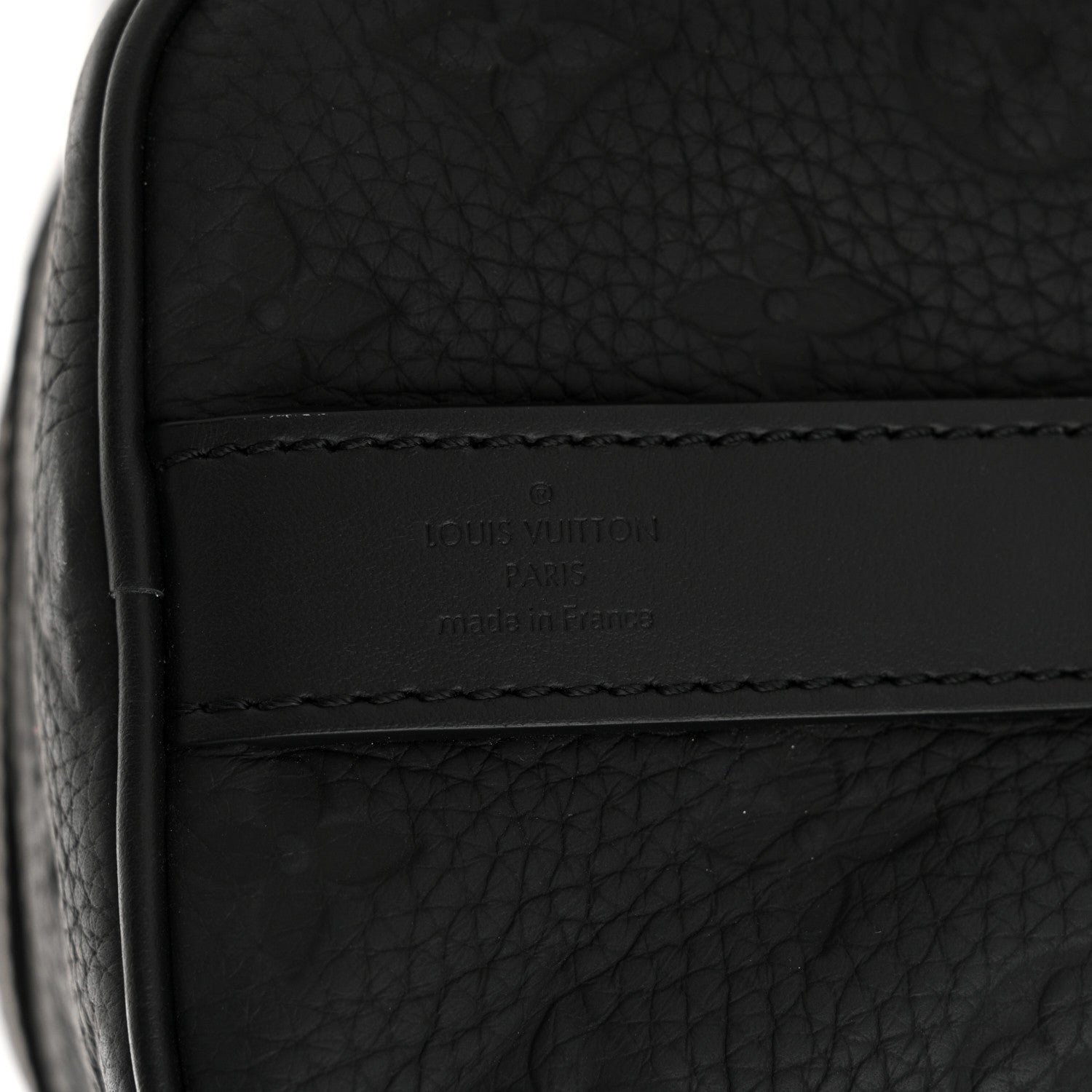 Louis Vuitton Monogram Taurillon Keepall Bandouliere 25 Black 6 of 10
