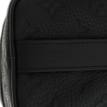 Louis Vuitton Monogram Taurillon Keepall Bandouliere 25 Black 6 of 10