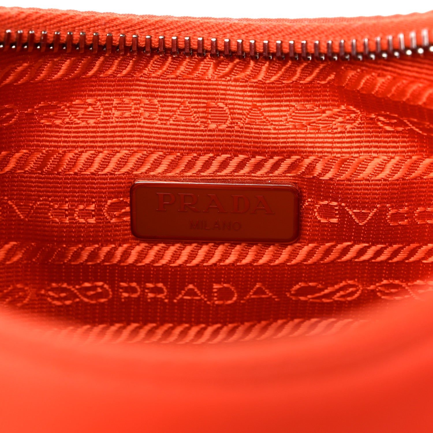 Prada Re-Nylon Saffiano Re-Edition 2005 Shoulder Bag Arancio 6 of 8