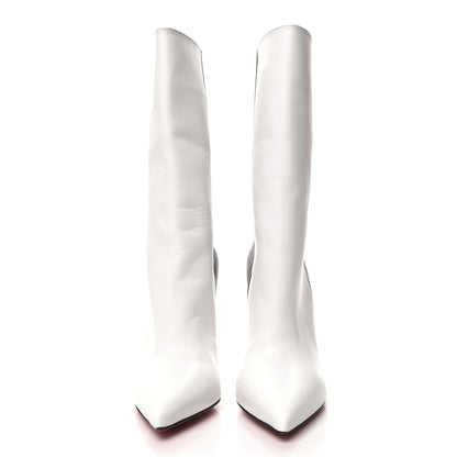 Christian Louboutin Calfskin Astrilarge 100 Booties 36.5 White Black 2 of 6