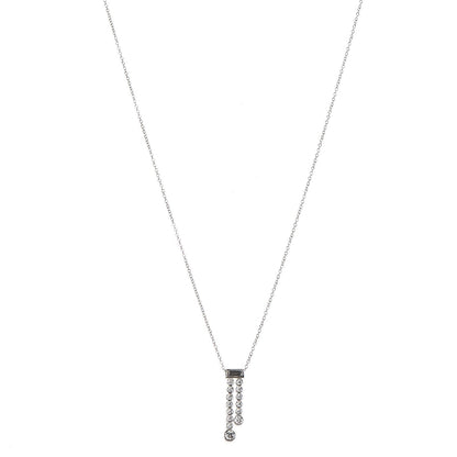 Tiffany Platinum Diamond Jazz Double Drop Pendant Necklace 1 of 7