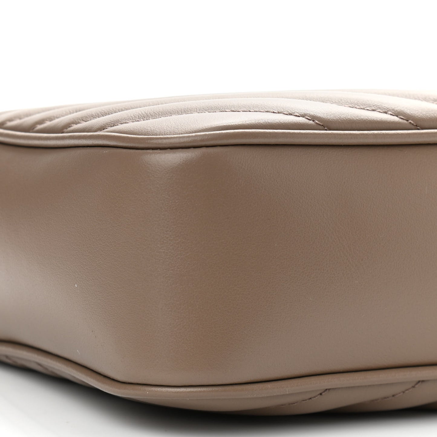 Calfskin Matelasse Monogram Lou Camera Bag Dark Beige