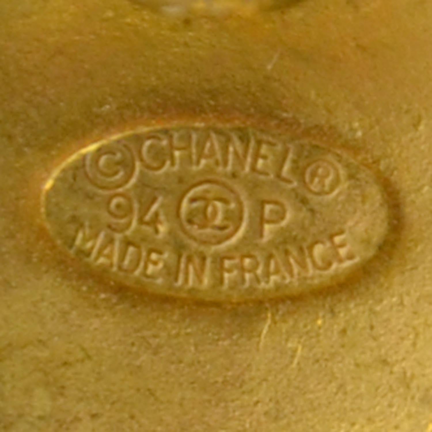 Chanel Coco Clip On Earrings Gold 4 of 5