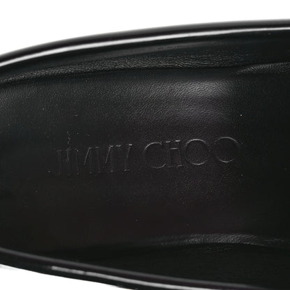 Jimmy Choo Patent Pearl Addie Loafers 40.5 Black 7 of 7