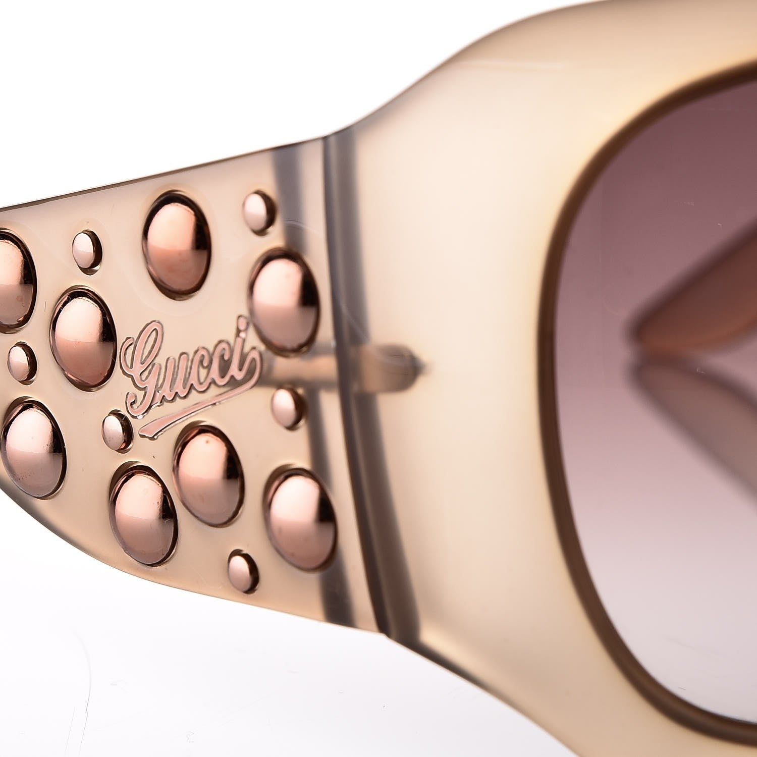 Gucci Studded Sunglasses GG 3039/S Brown 7 of 8