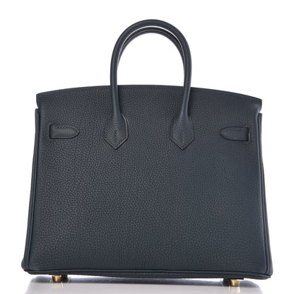 Hermes Togo Birkin 25 Vert Cypress 4 of 32