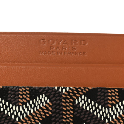 Goyard Goyardine Saint Sulpice Card Holder Black Gold 6 of 6