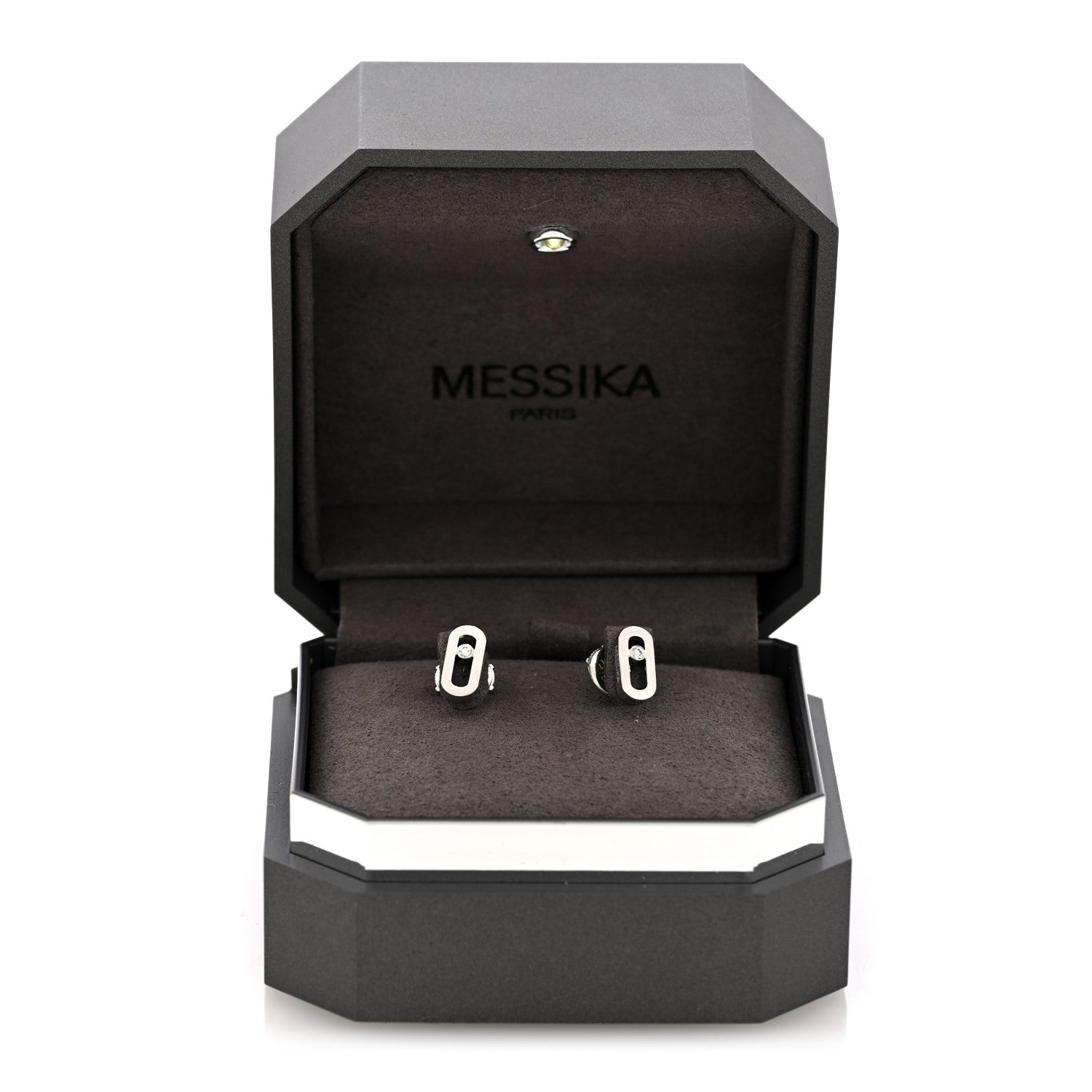 Messika 18K White Gold Diamond Move Uno Stud Earrings 5 of 5