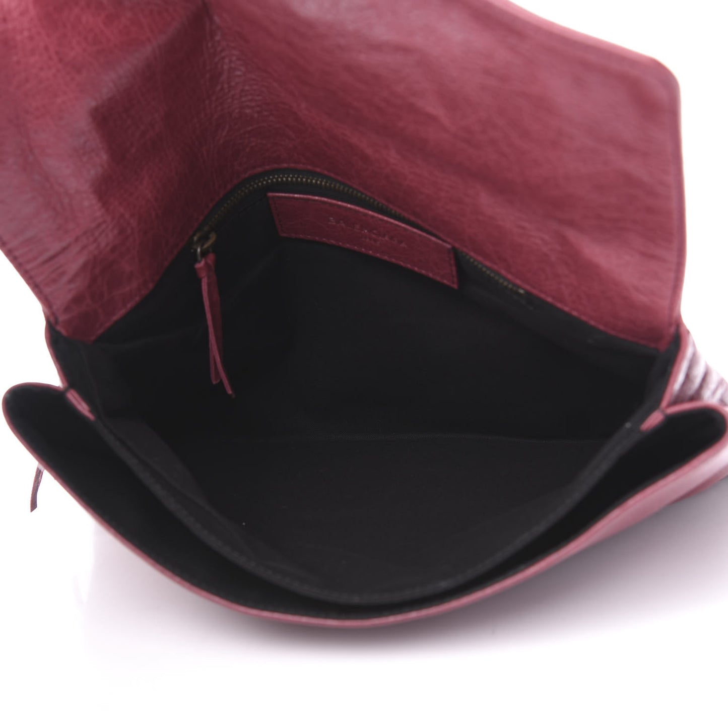 Agneau Classic Hardware City Clutch Cassis